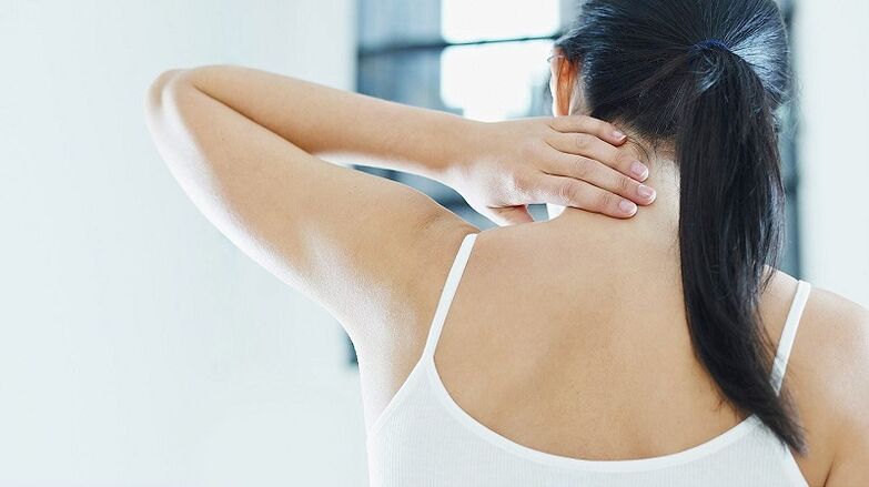Manifestações de osteocondrose cervical