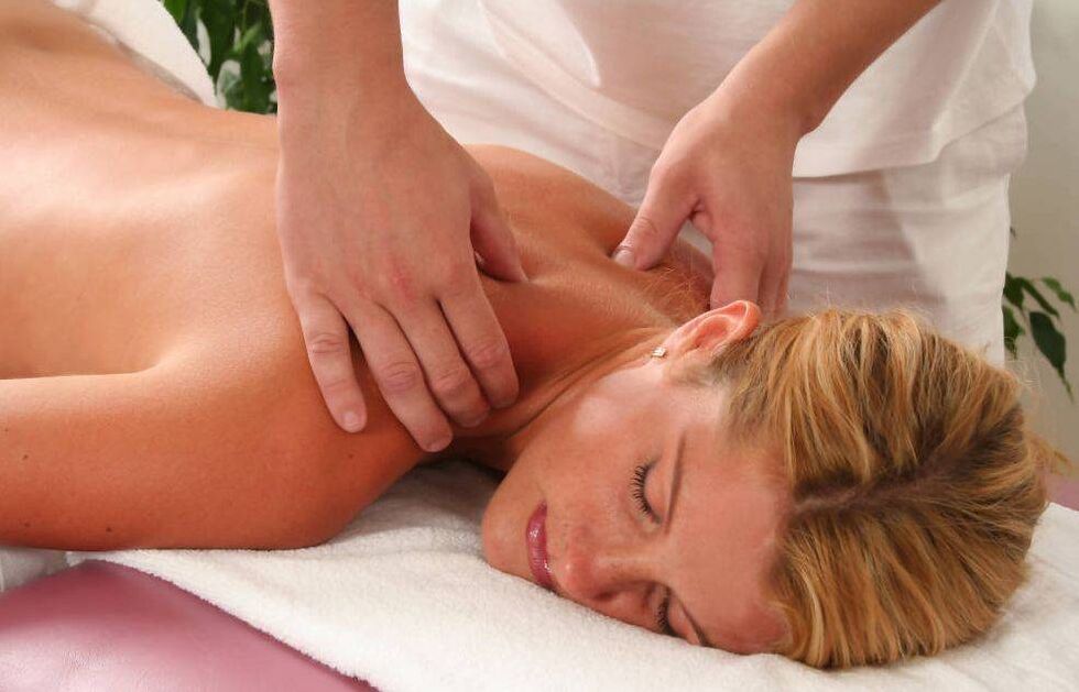 Massagem para osteocondrose